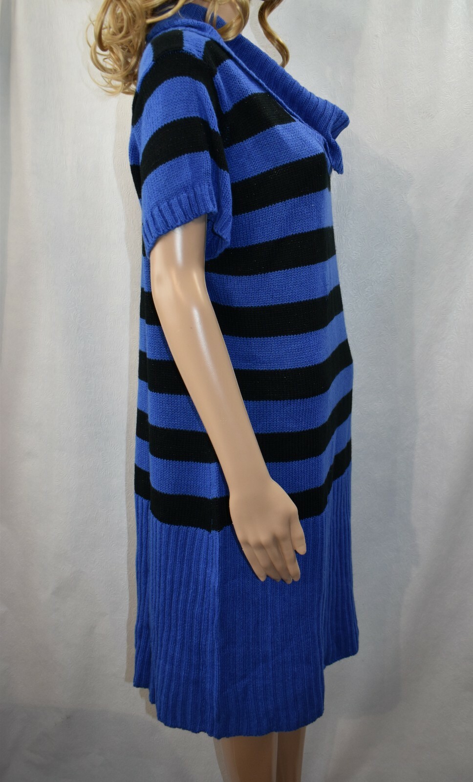 Sauci Dress Sweater Blue & Black Size Small Women’s