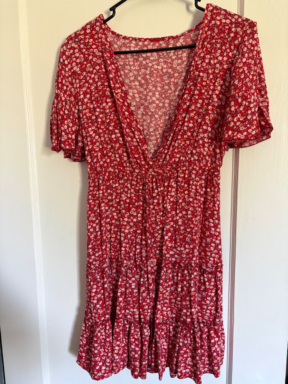 red floral dress for women