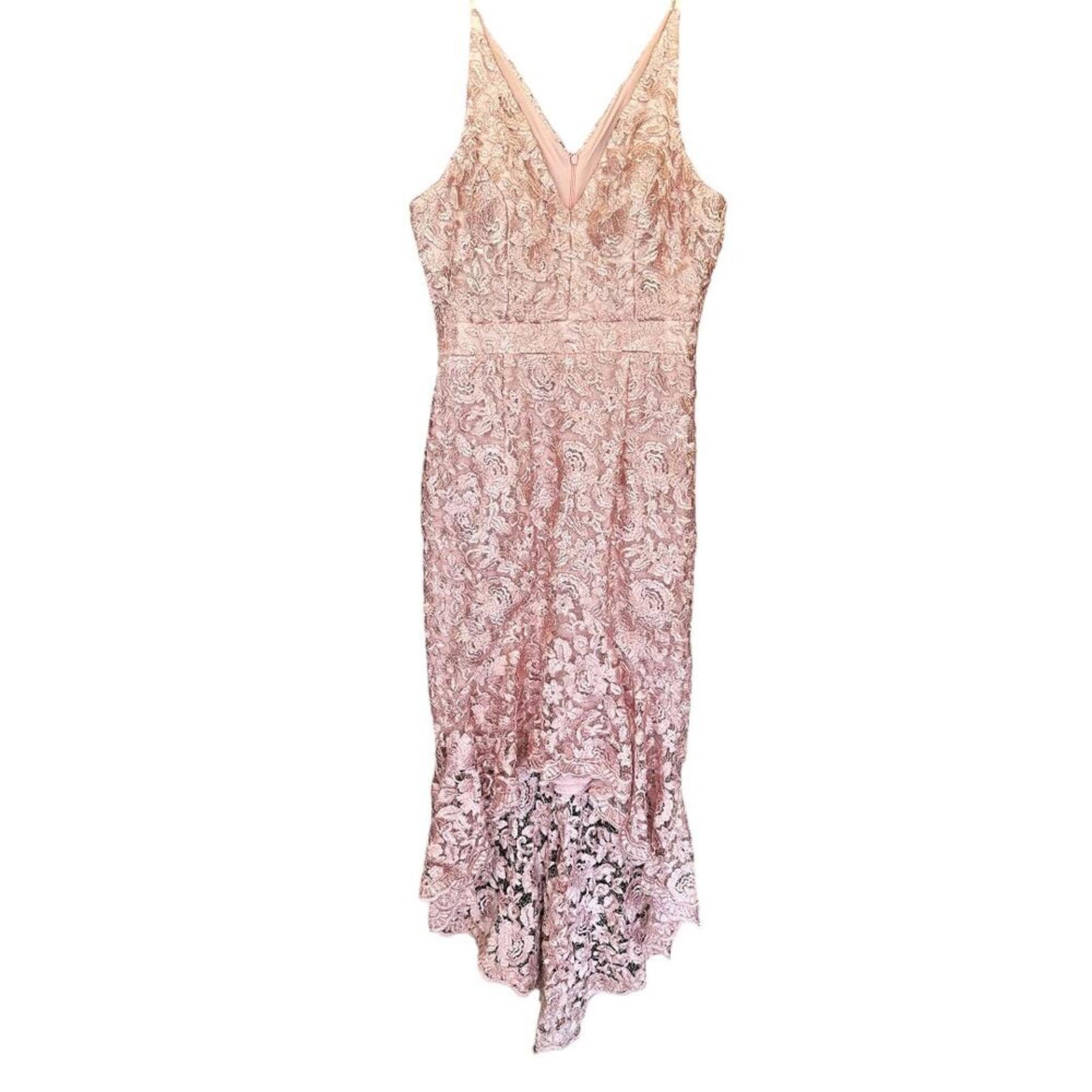 Xscape | Women’s Pink – Rose High Low Formal Dress | Size 12 | 0807