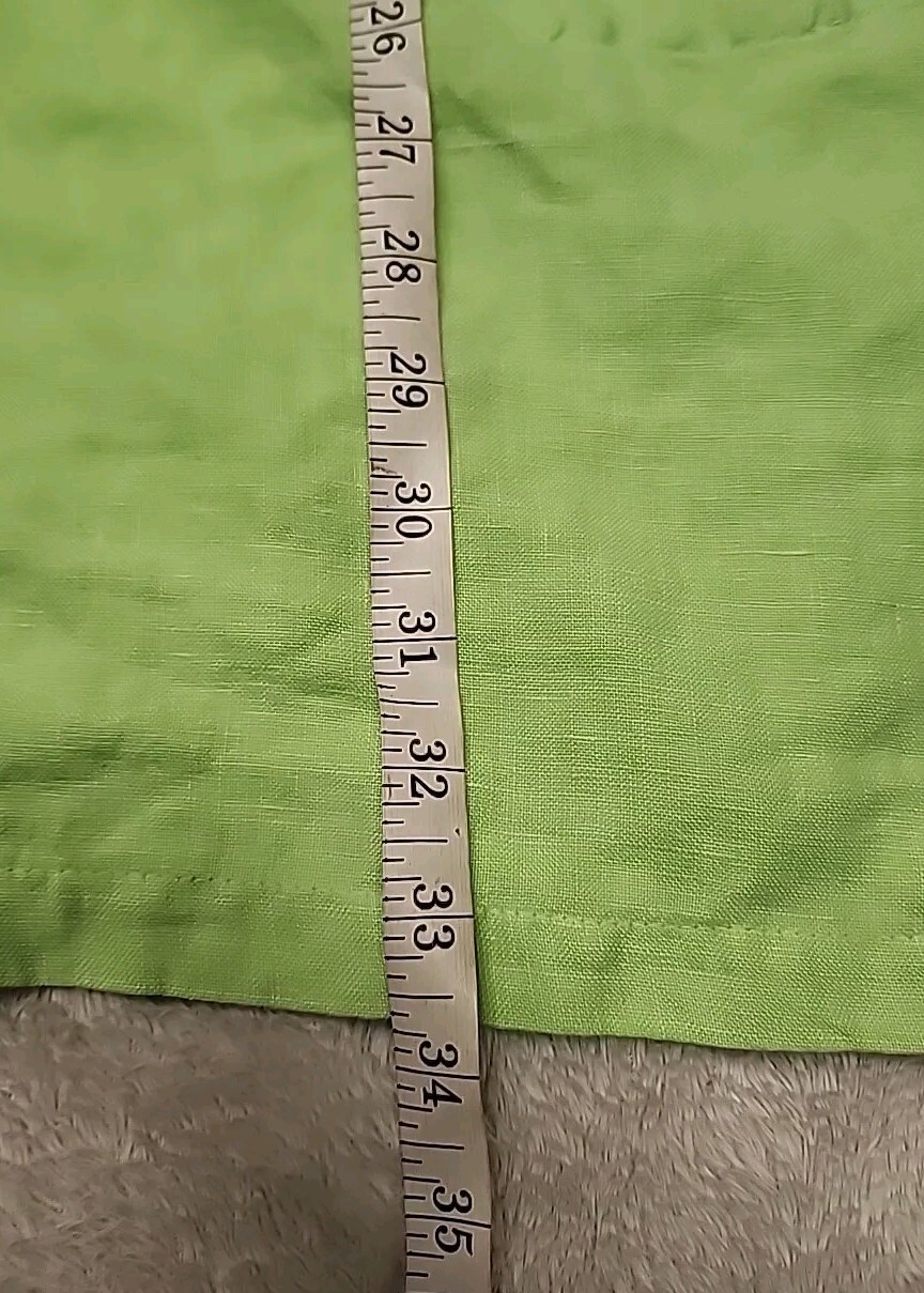 • Cotton Connection Women’s Sleeveless 100% Linen Dress Size Small Green Pockets