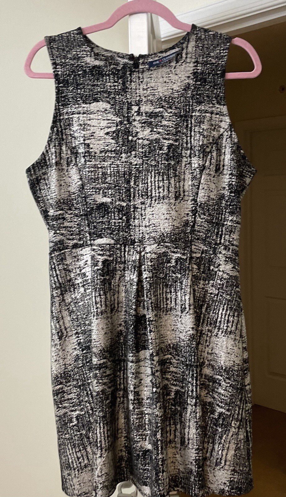 One Clothing Dress Black Metallic A-Line Party y2k Glam Women’s Small