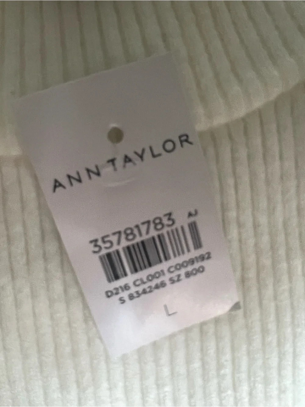 NEW ANN TAYLOR $149 AZURITE RIBBED BUTTON CUFF SWEATER DRESS SZ L