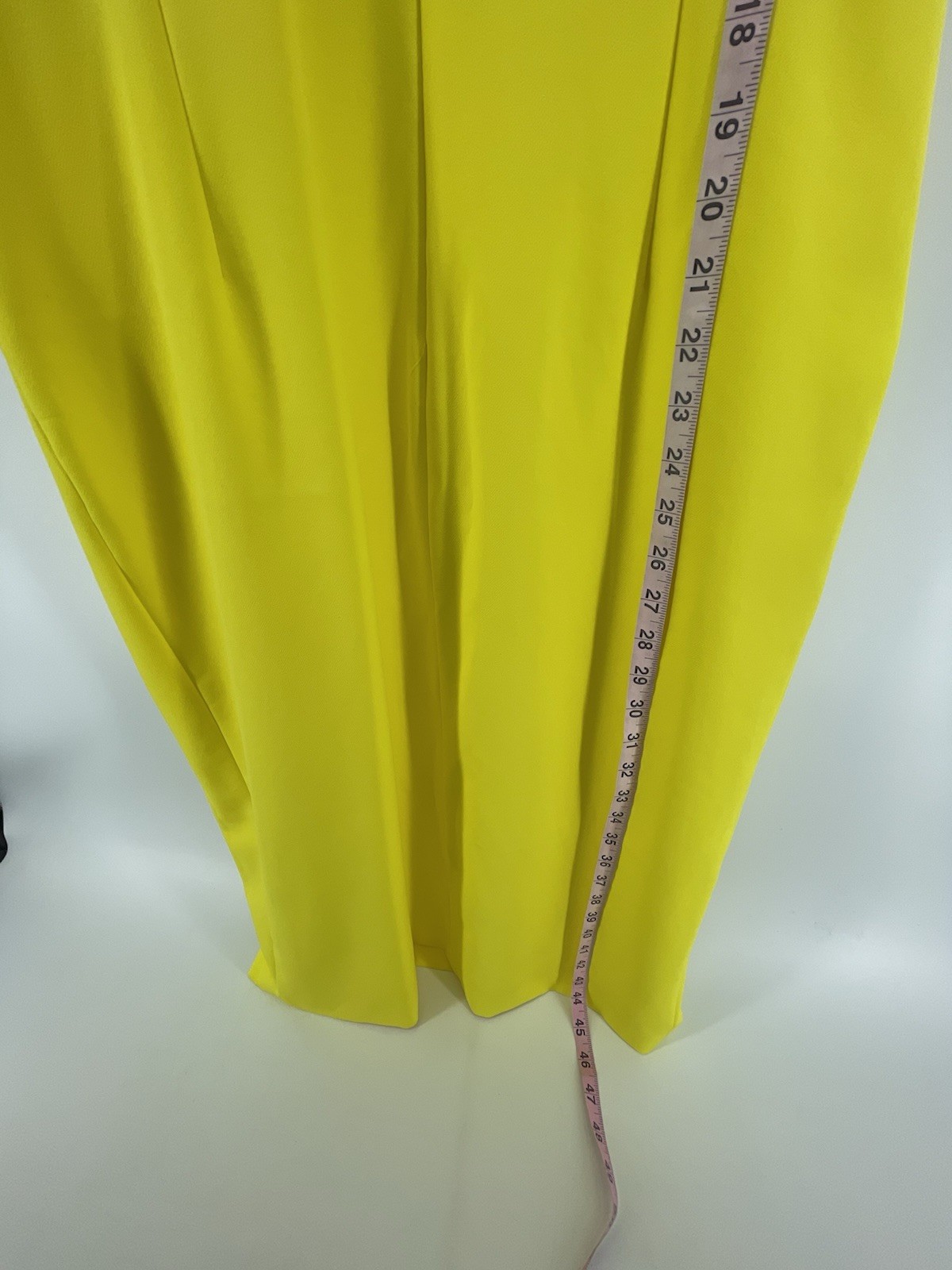 Antonio Melani Sheath Stretch Dress Womens Size 12 Yellow Sleeveless Lined