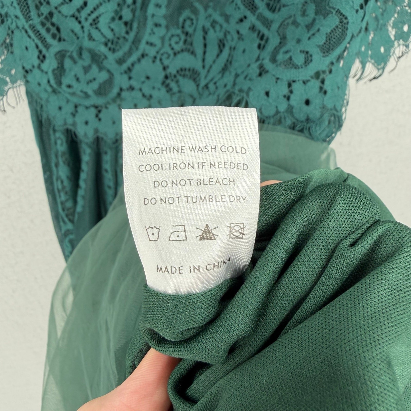 Baltic Born S Emerald Green Lace Whimsical Fairy Core Cocktail Formal Maxi Dress