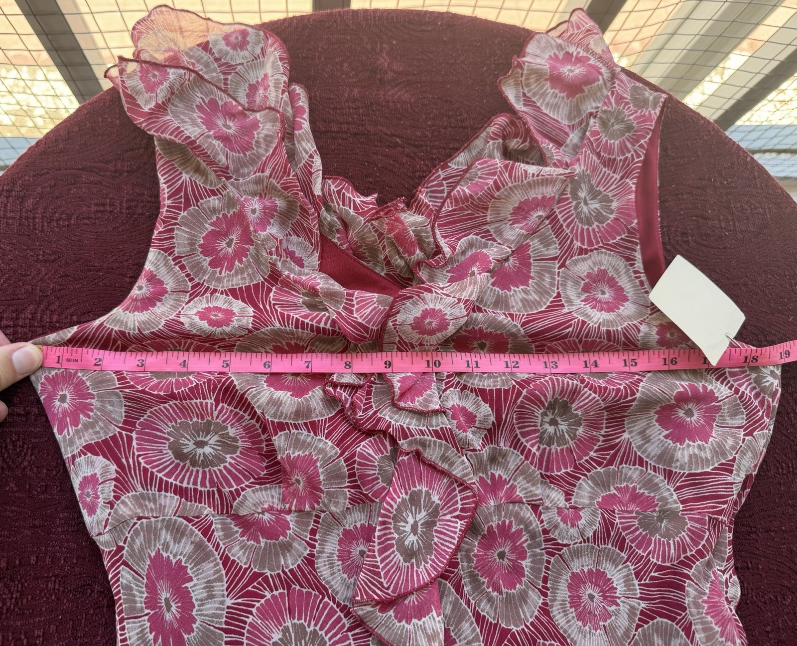 Jonathan Martin Studio 100% Silk Dress Y2K Boho SZ 8