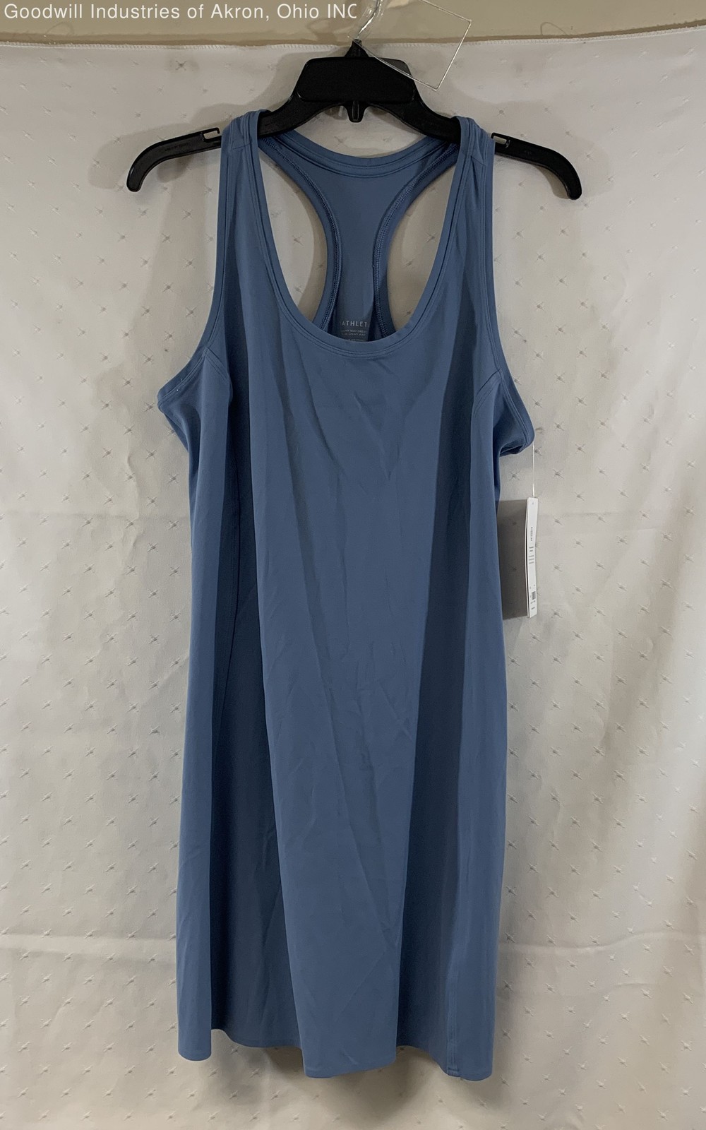 Athleta On My Way Dress Blue Racerback Sleeveless Women’s Size XL NWT