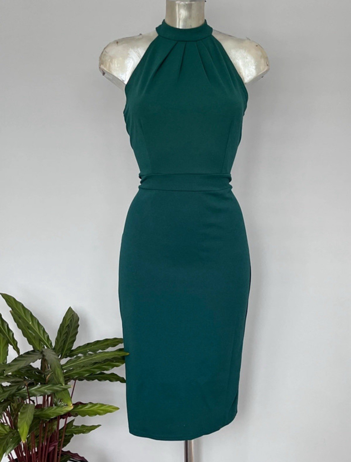 Halter Neck Pencil Knee Length Dress size 12