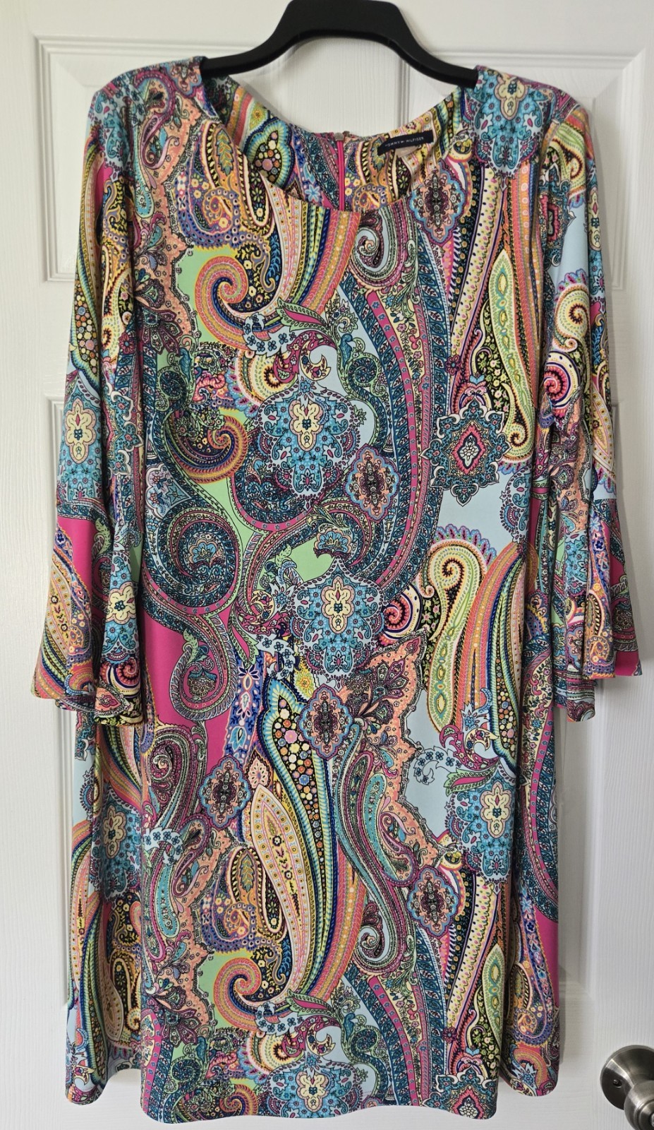 Colorful Paisley Tommy Hilfiger Eyecatching Knee-length Spring Summer dress