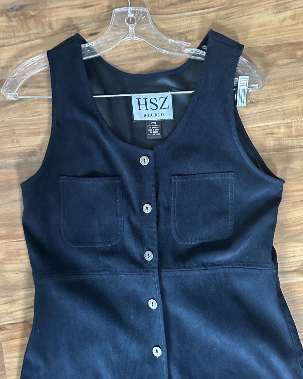90s Normcore Sleeveless Button Front Long Dress