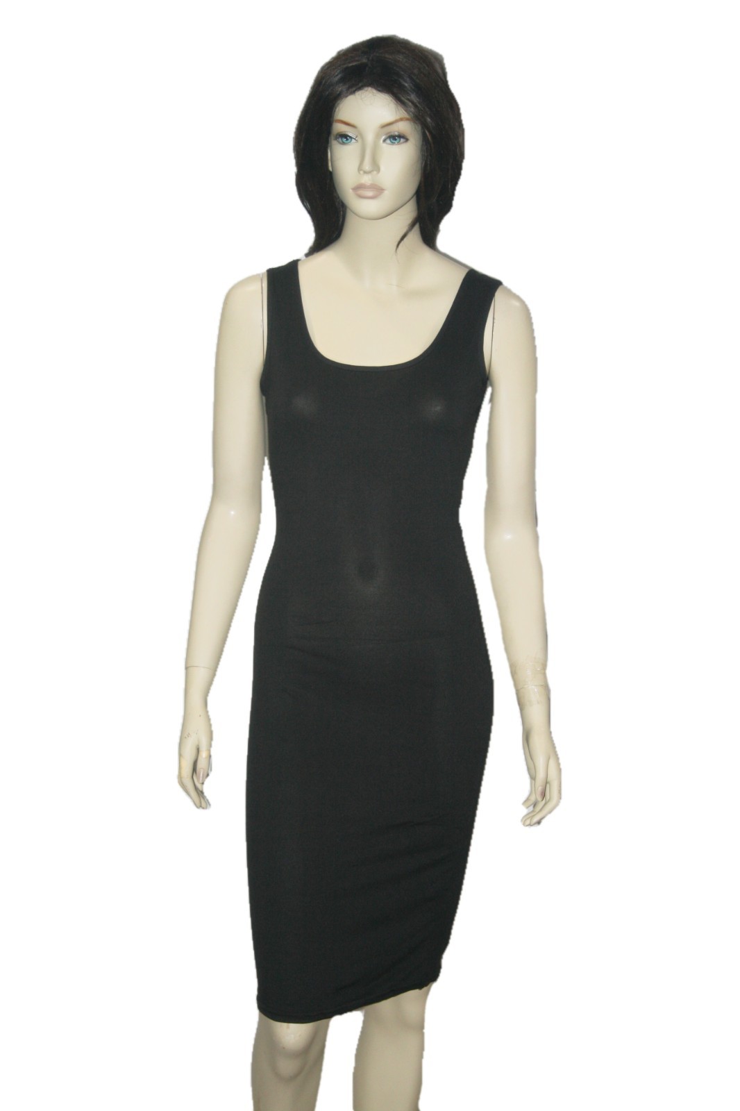 Womens Short Sleeveless Bodycon Dress One Size S/M L/XL