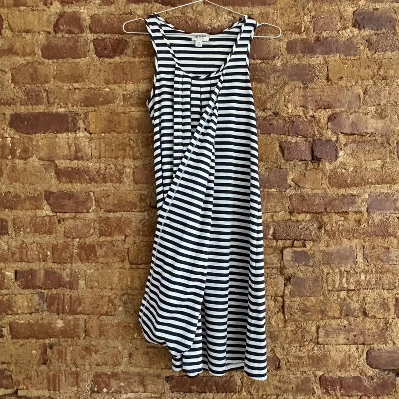 Jean Paul Gaultier black and white sailor striped dress Size XS