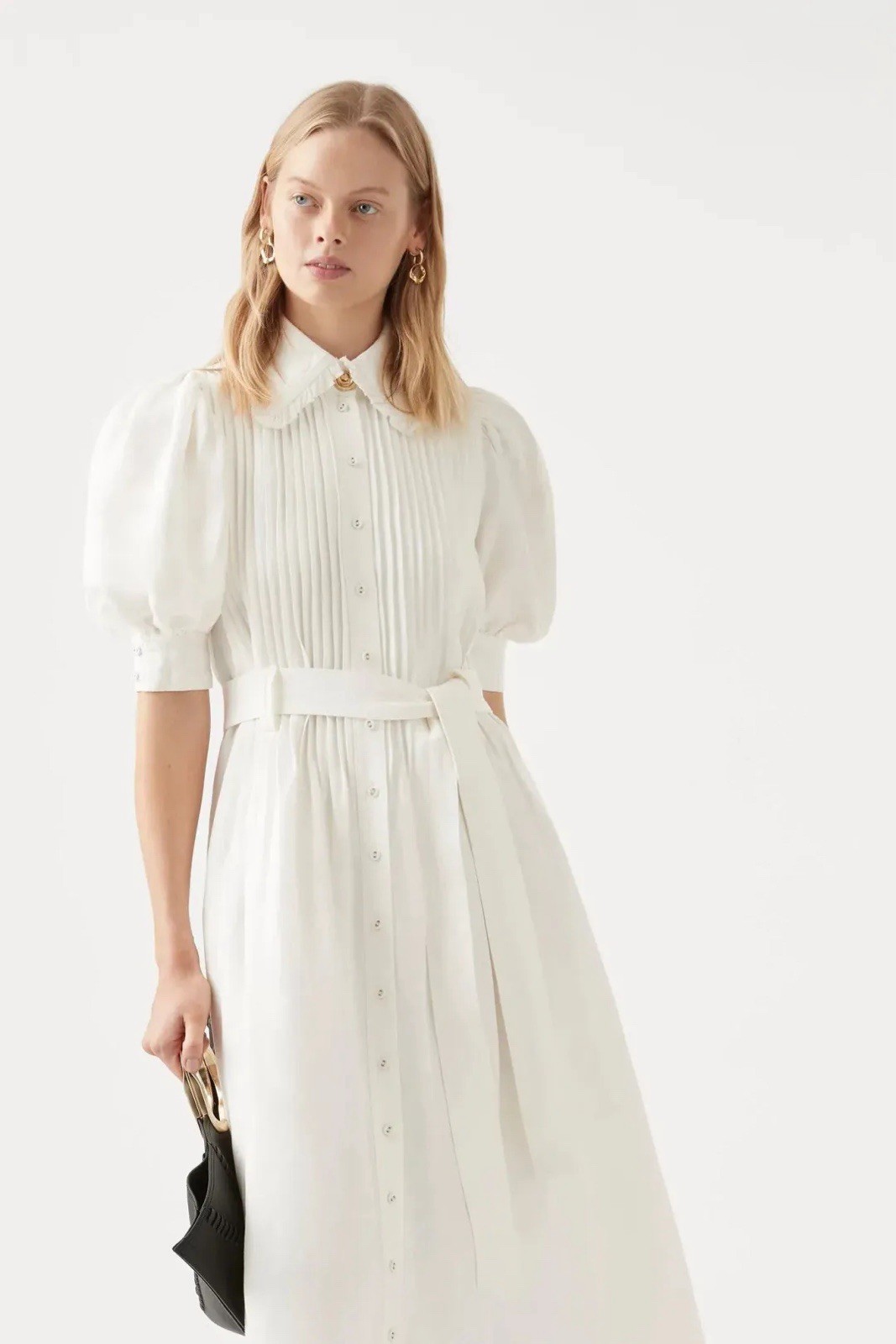 New! Versatile AJE “Madeleine” 🤍🩶🤍 Midi Dress – size 10