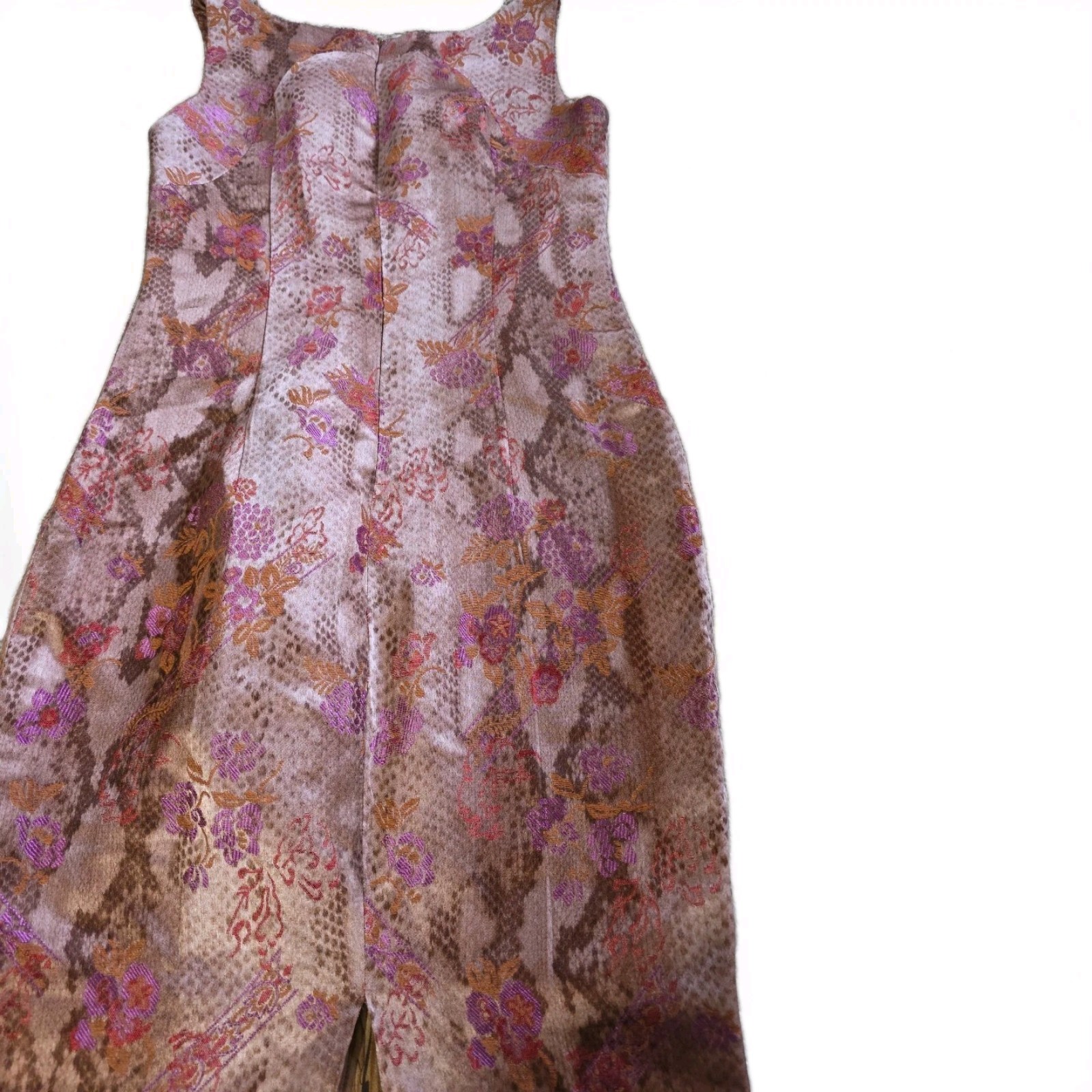 Vintage Lopez Knudsen Silk Fitted Cocktail Style Sleeveless Dress @ S/M SEE PICS