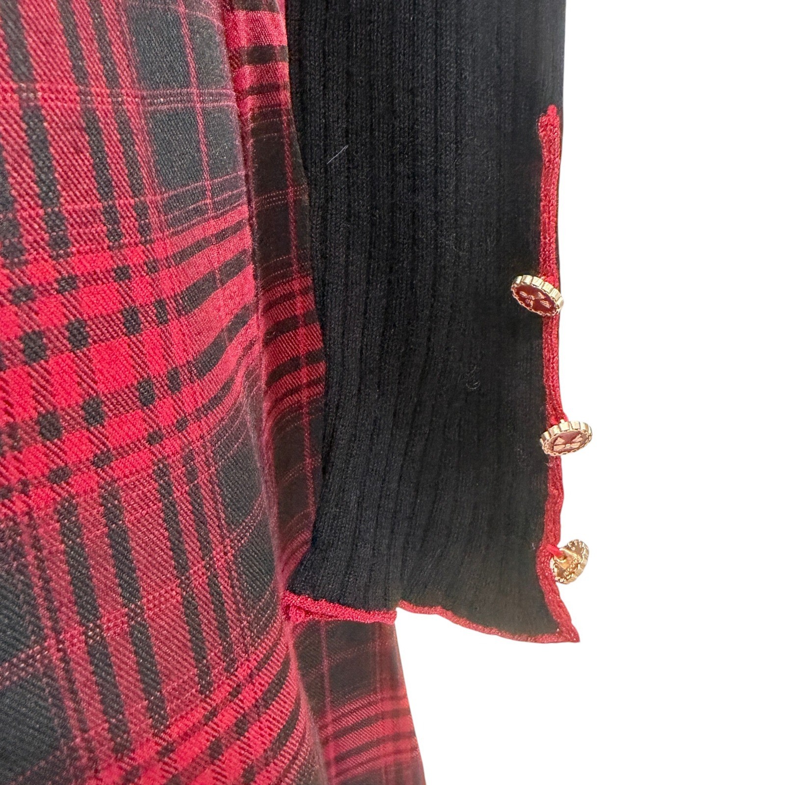 Metallic Plaid Midi Jumper Dress Academia Dark Academia Preppy Fall Winter Look