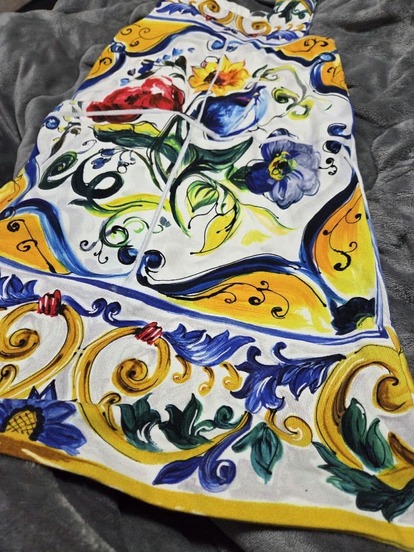 Dolce & Gabbana Majolica Dress Multi USED Good