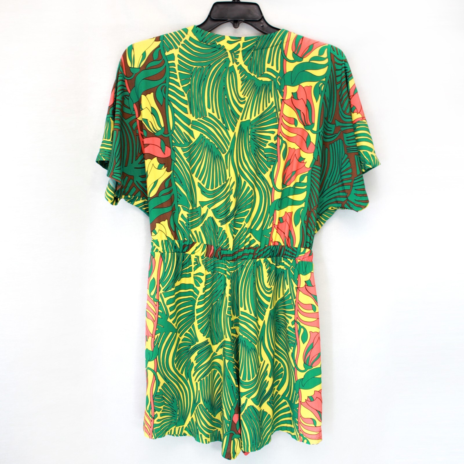 La Fee Maraboutee Tropical Print Jumpsuite Romper Overall 42 Large Made in Italy