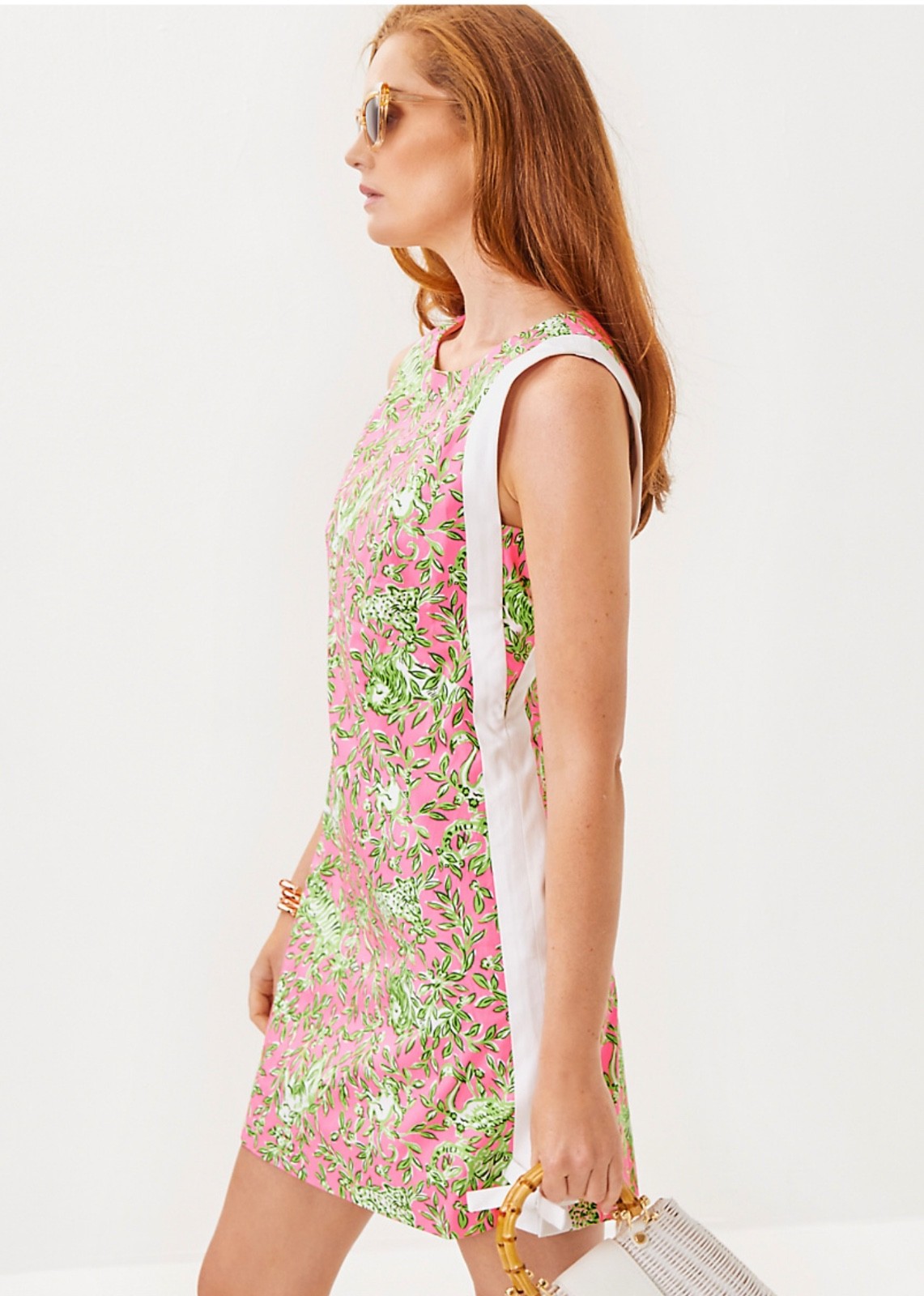 Lilly Pulitzer NWT Beckler Stretch Shift Pink Mane Character Energy $198 Size 16