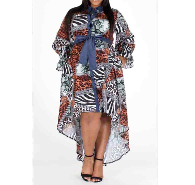 Patchwork Highlow Dresss