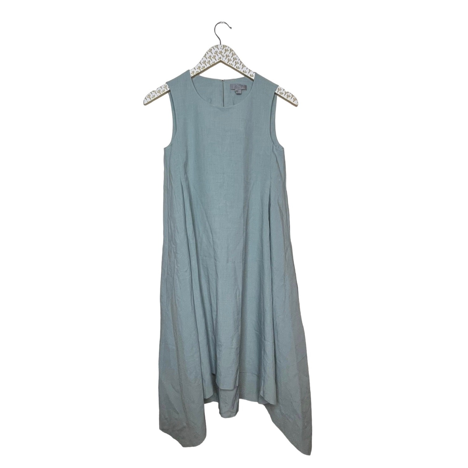 Cos Womens Dress Handkerchief Size 2 Raw Hem Pockets Minimalist Lagom Clean Chic