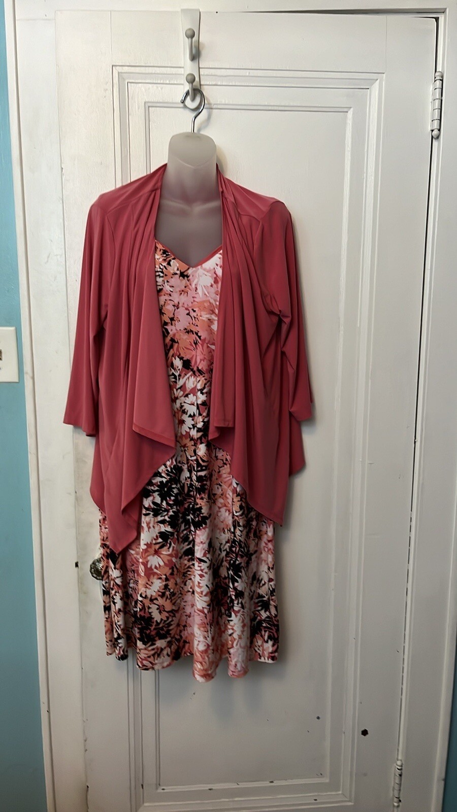db established 1962 dress Multi Color Two Piece Floral Dress Size 16