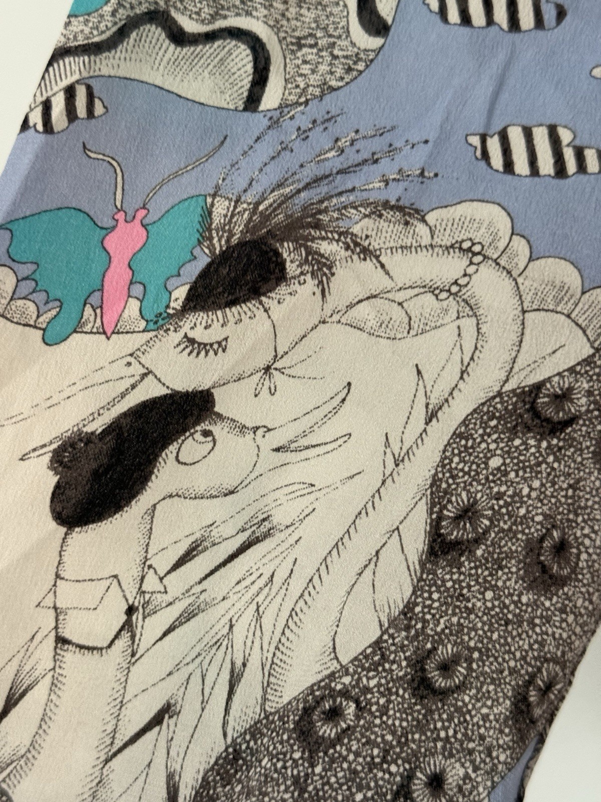 Anthropologie Drawing By Florence Balducci Cleo Silk Dress Abstract Print XS