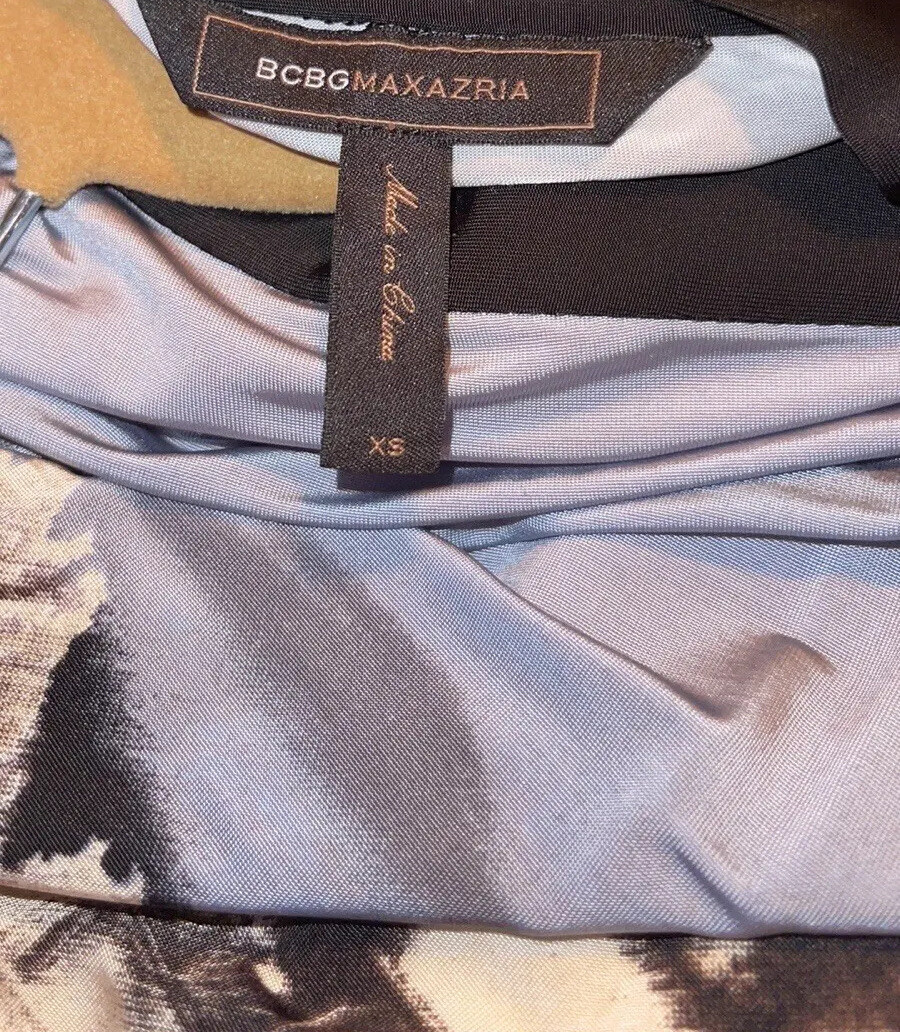 BCBGMAXAZRIA Cityscapes Tunic Original Price $148 Color GRNOCHRECO Size XS