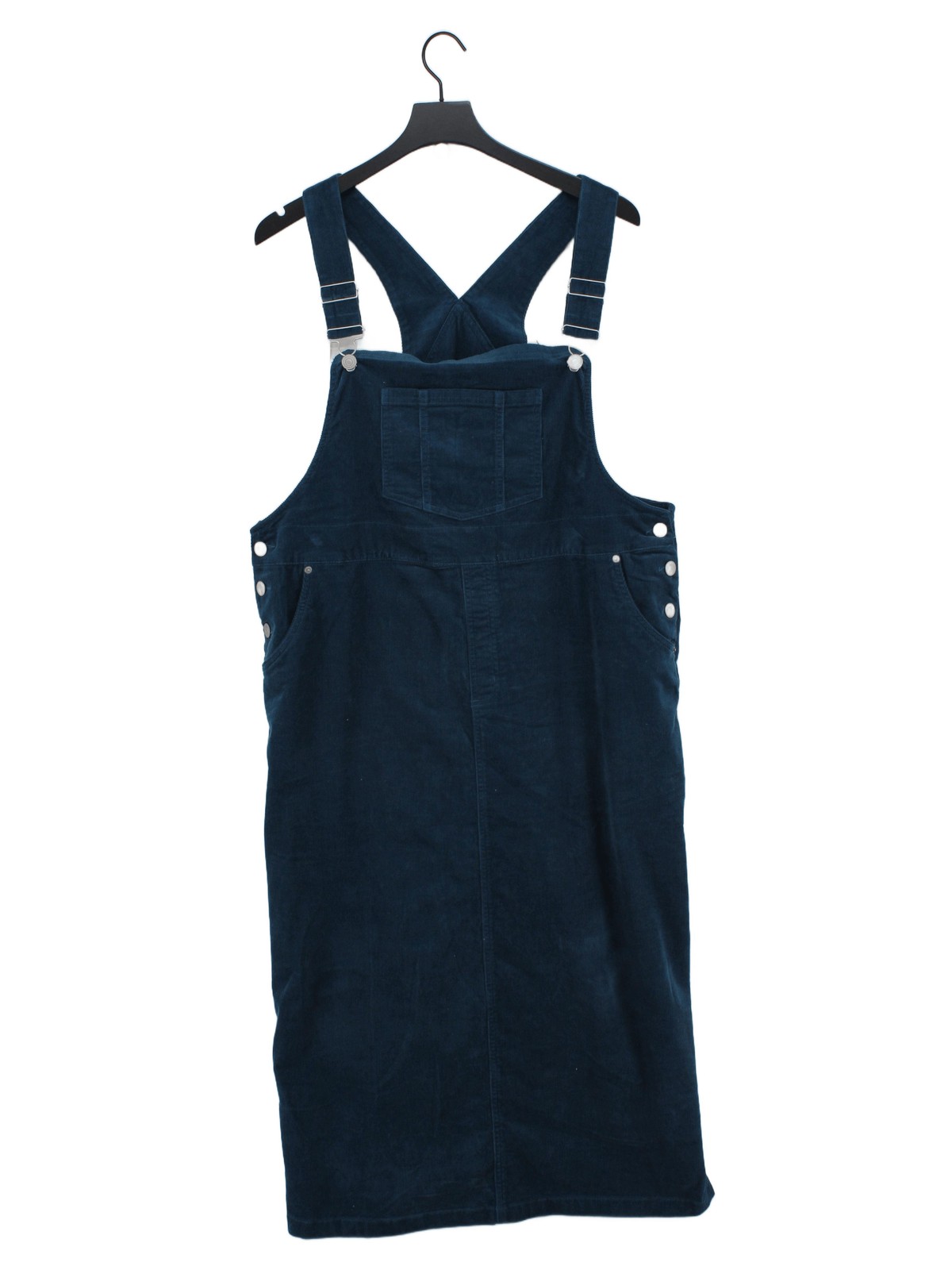 White Stuff Pinafore/Dungaree Midi Dress UK20 in Blue