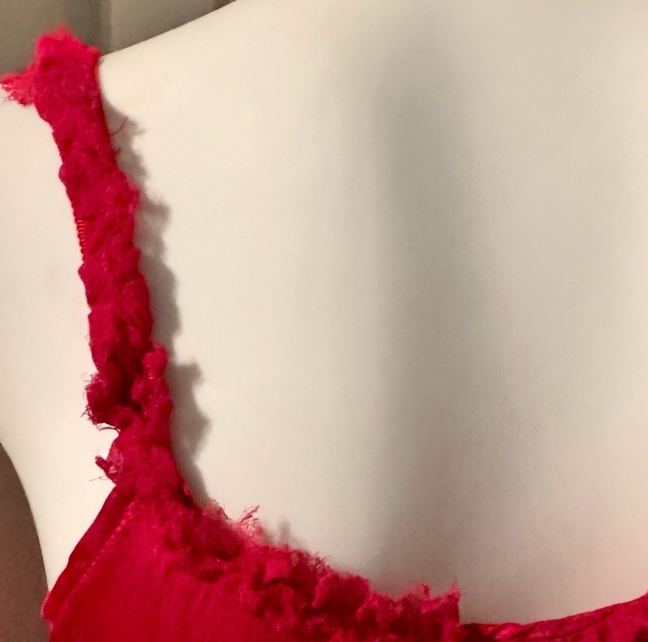 Heyne Bogut Hand Dyde hot pink silk dress.
