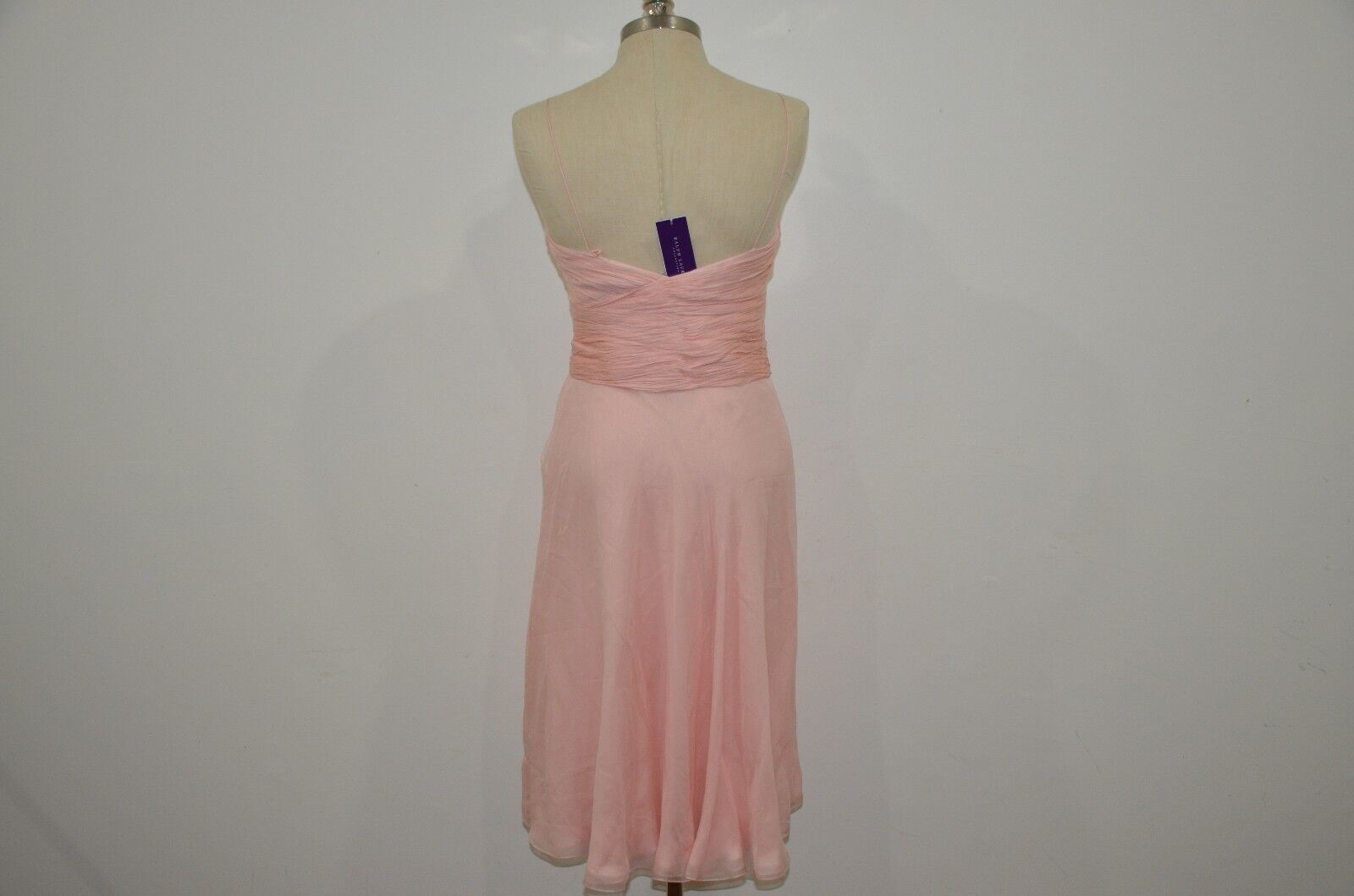 Ralph Lauren Collection Purple Label Made in Italy 100% Silk Corset Dress