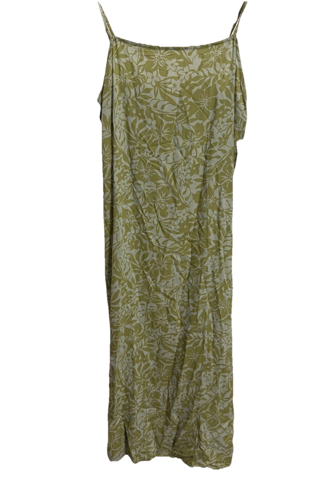 Billabong Golden Hour Maxi Dress Tropical Blue Green Spaghetti Strap M