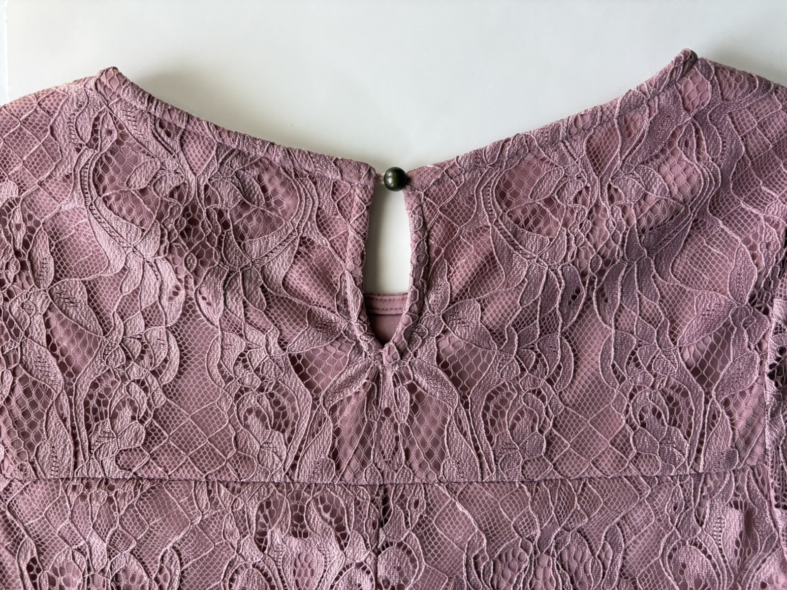 Speechless Womens Junior Rose Pink Mauve Lacey Dress Size med scalloped