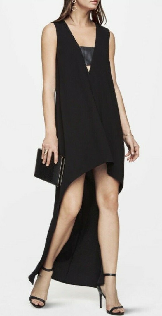 NWT Bcbg MaxAzria Amaryllis High-low Dress Black SZ-2XS-XS,S,M,L $248