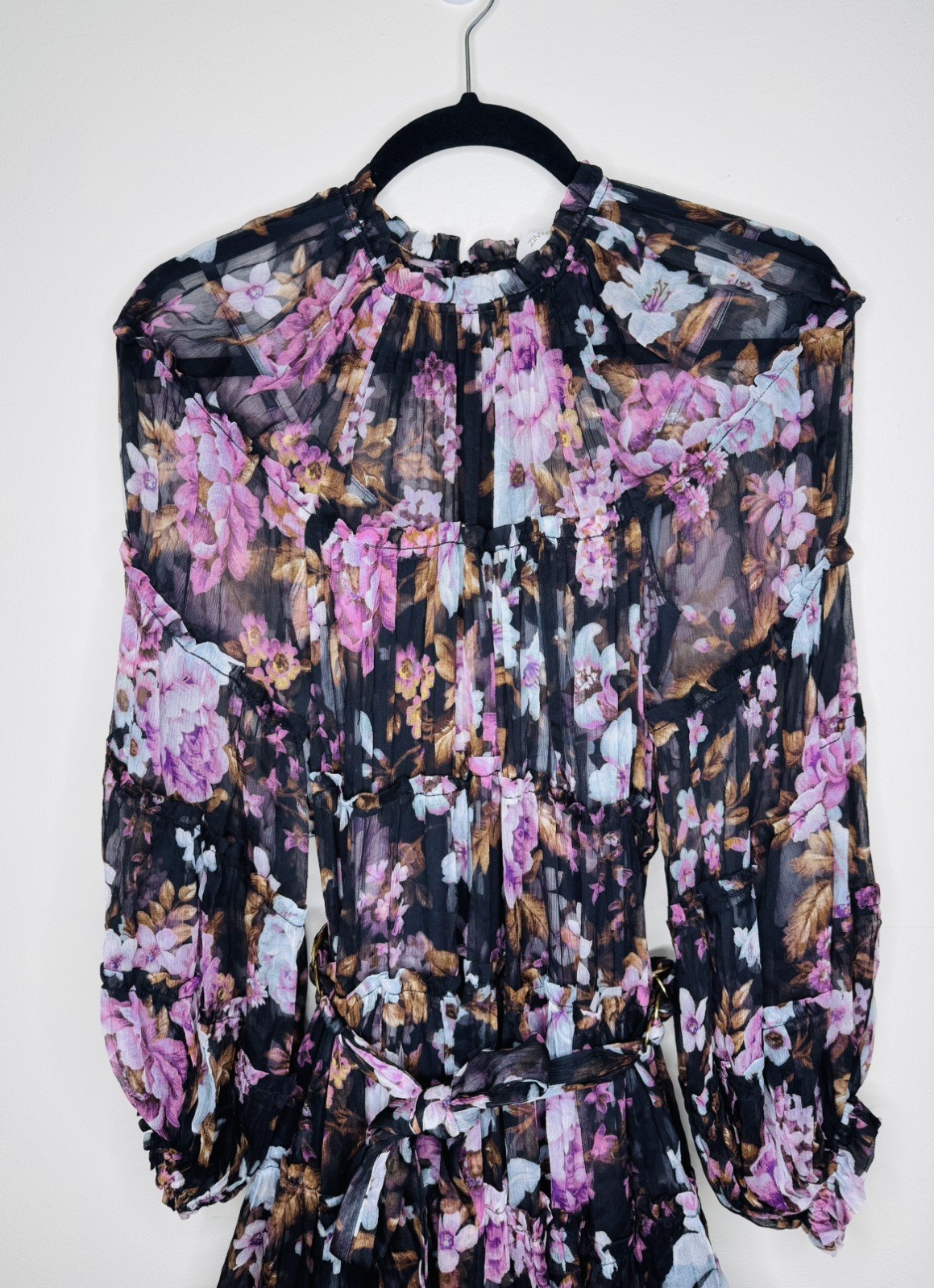 ZIMMERMANN – Charm Tiered Mini Dress – Size 1 (M) / AU 10 / US 6