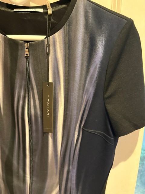 T Tahari Kaylee Spacedye Exposed Front Zip size 8 NWT $168