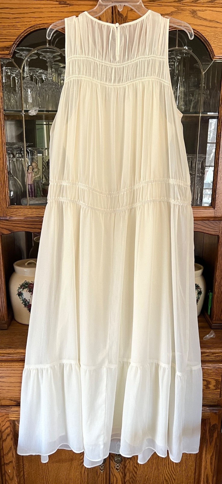 A New Day ivory maxi dress Size XXL Boho dress sleeveless New No tags