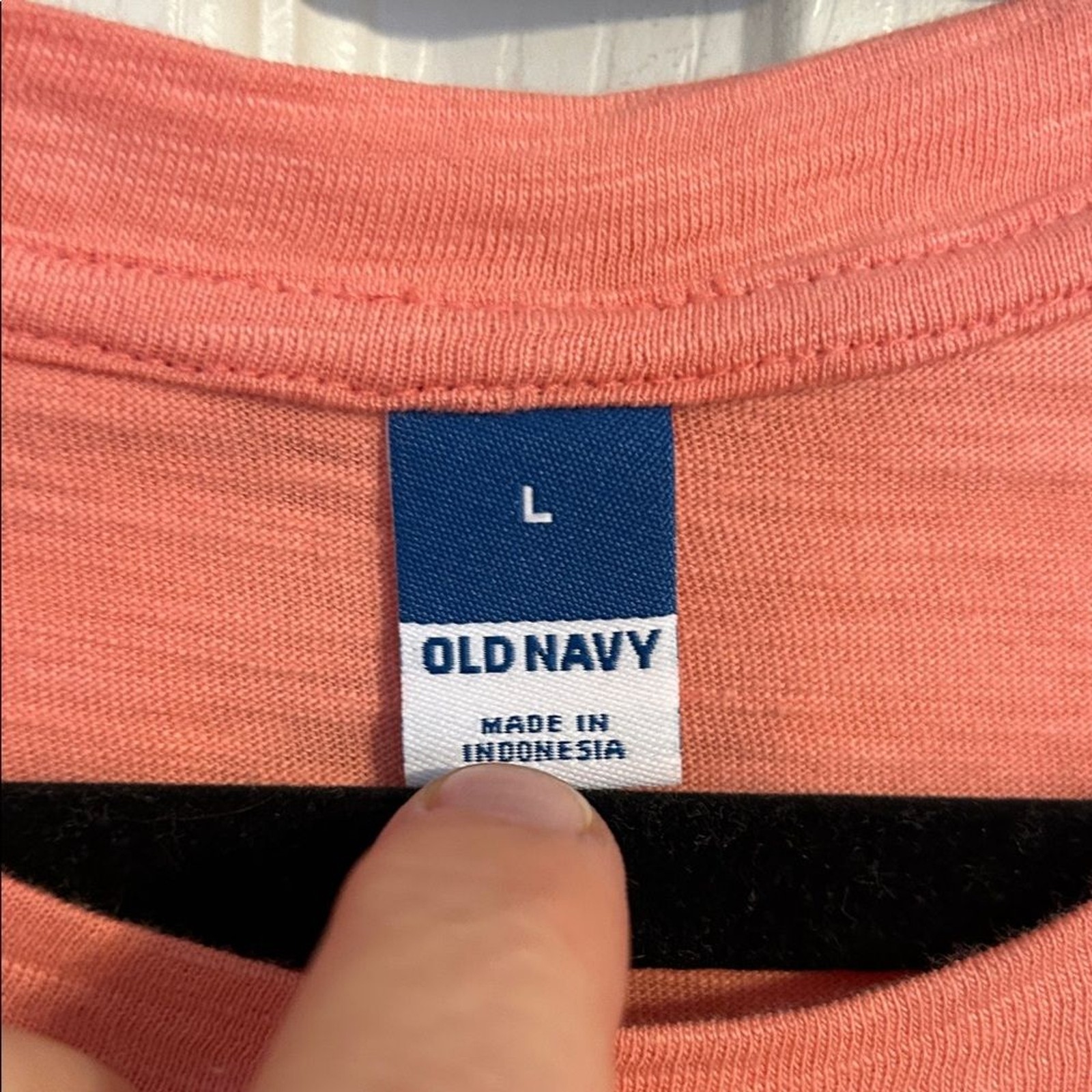 OLD NAVY Size Large NWT Salmon Blouson Short Sleeve Pull On Dress Cotton Mini