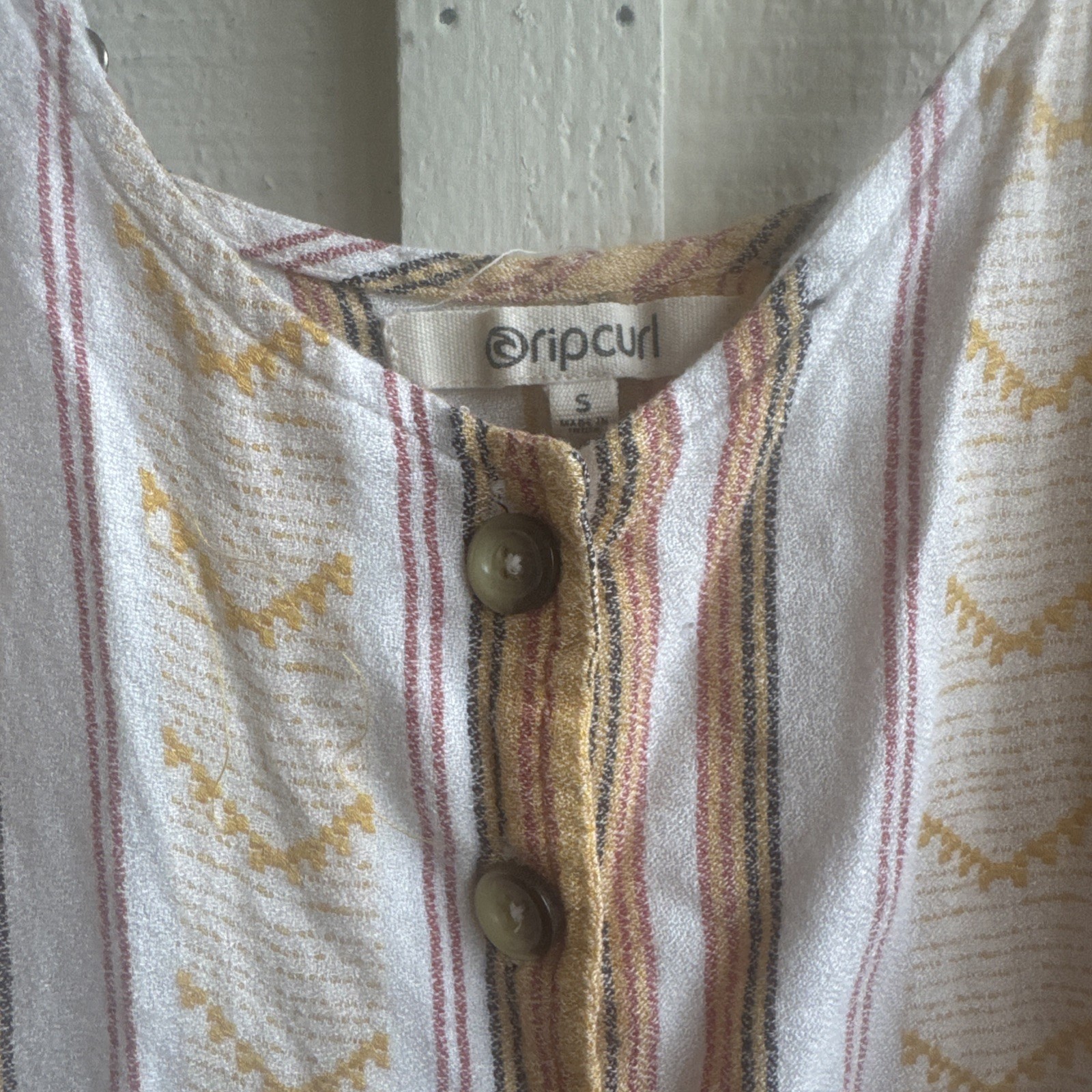 Rip Curl Boho Striped Spaghetti Strap Sundress Small