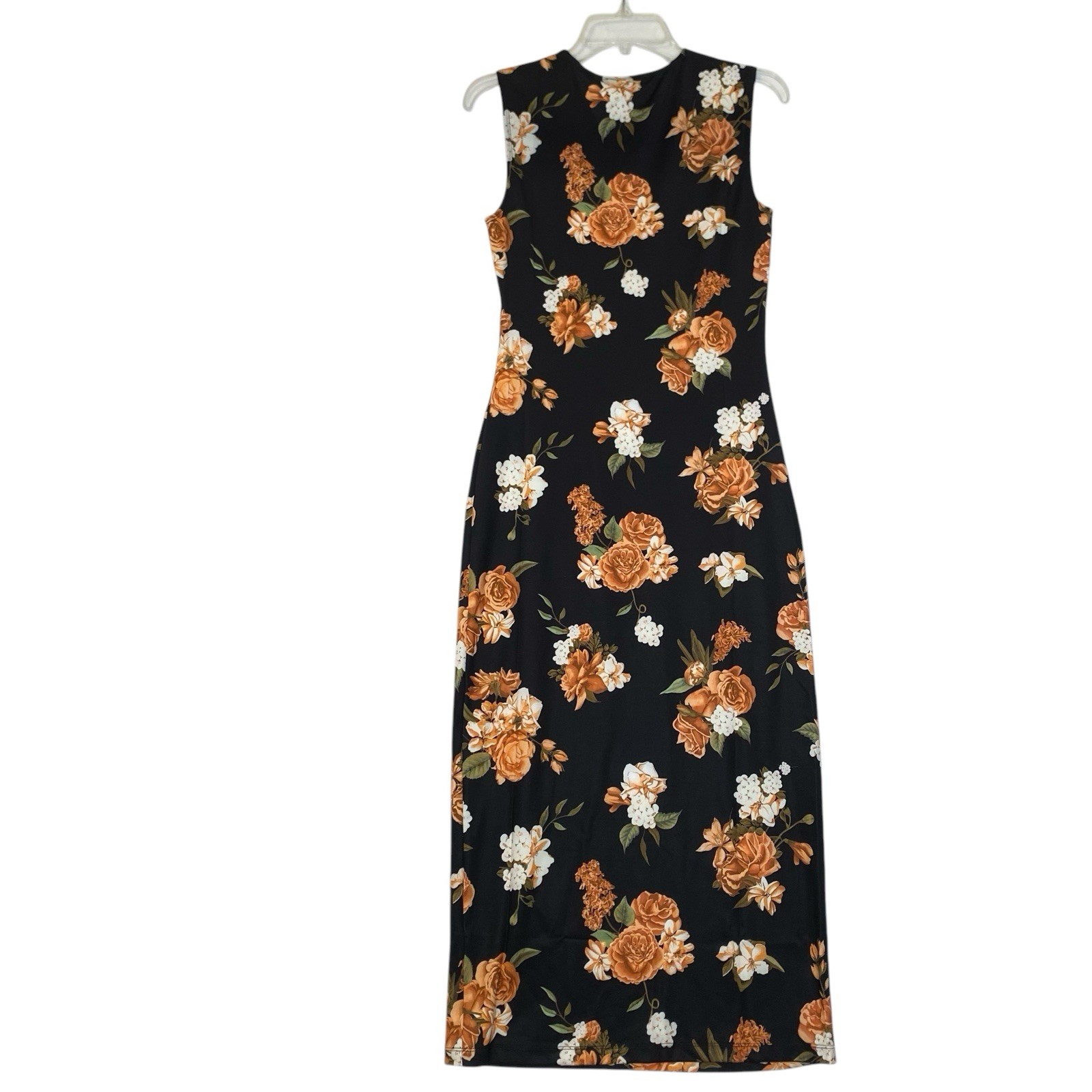 WeWoreWhat Revolve Midi Tank Dress M Floral Stretch Grunge Romance Gothic Chic