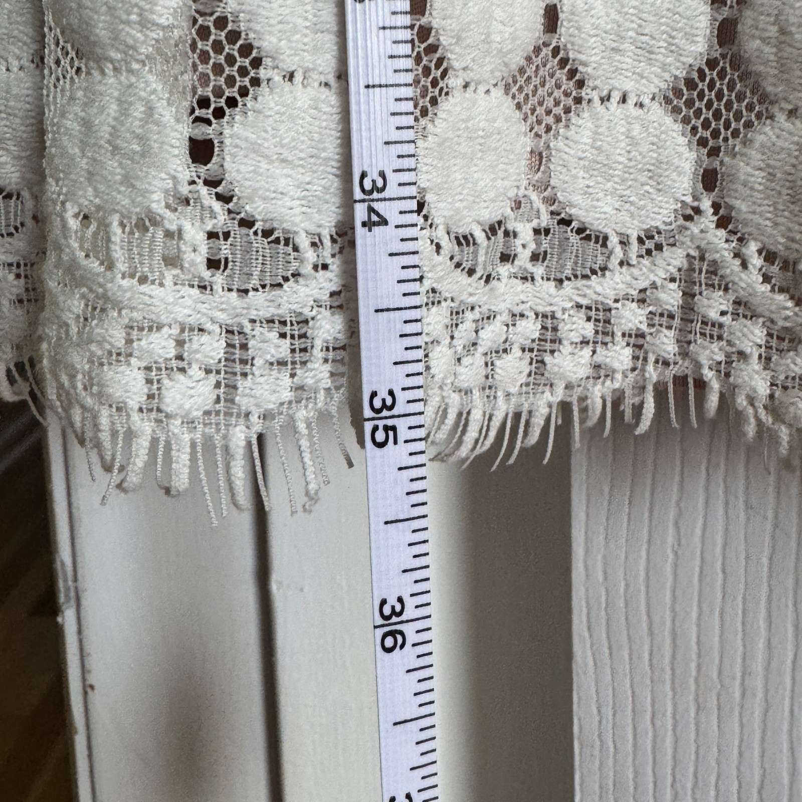 JESSICA HOWARD Lace Overlay Shift Dress 3/4 sleeve size 6 Cream/Ivory Lined