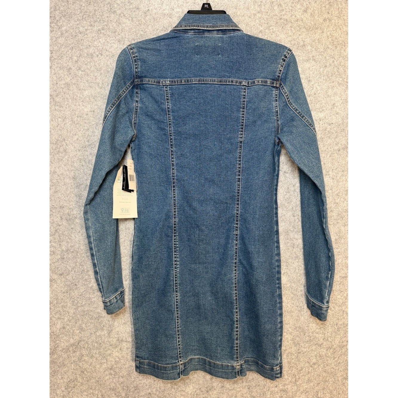 REgeneration by Celebrity Pink Dalia Denim Dress Blue Long Sleeve Mini S NEW