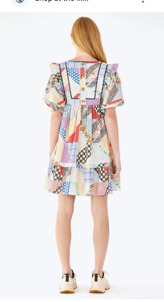 Hunter Bell Retired Patchwork Britton Quilted Cottage Core Dress A