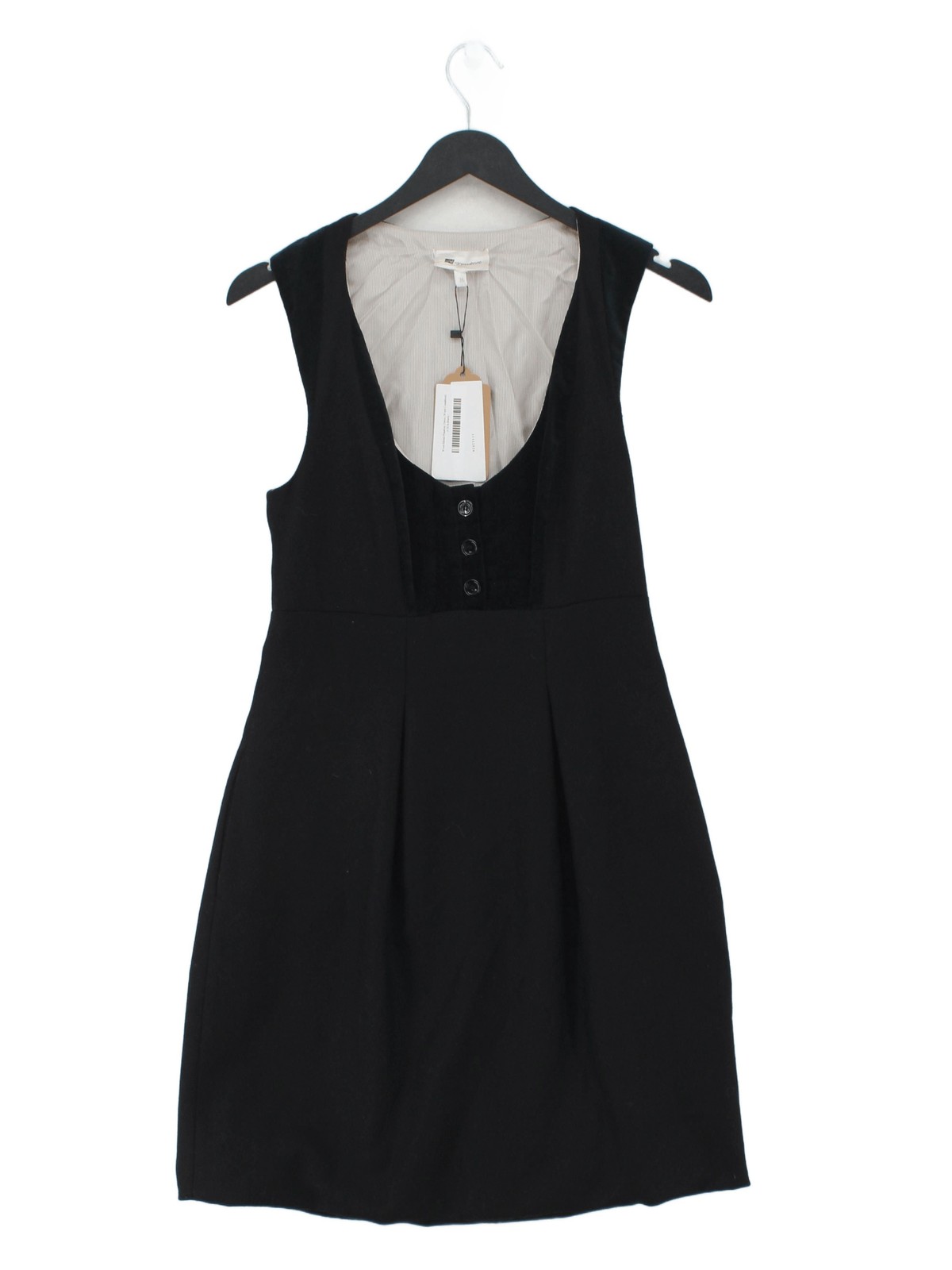 Vanessa Bruno Pinafore/Dungaree Mini Dress in Black RRP £250