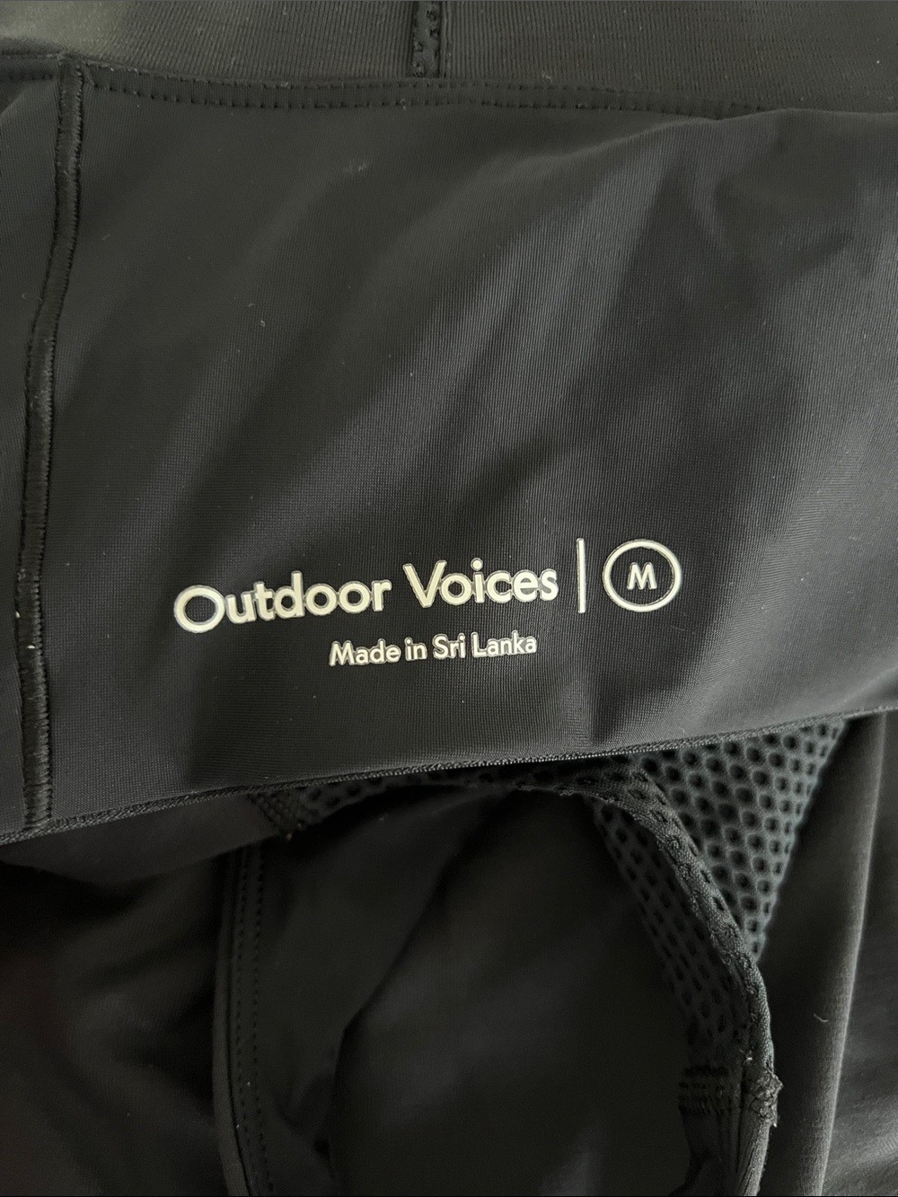 Outdoor Voices The Exercise Dress Black Racerback Built-In Shorts Size M