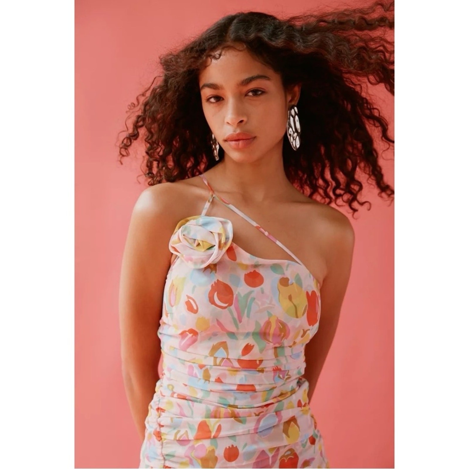 For Love & Lemons Desmona Floral Midi Dress Size Small NWT Dainty Coquette