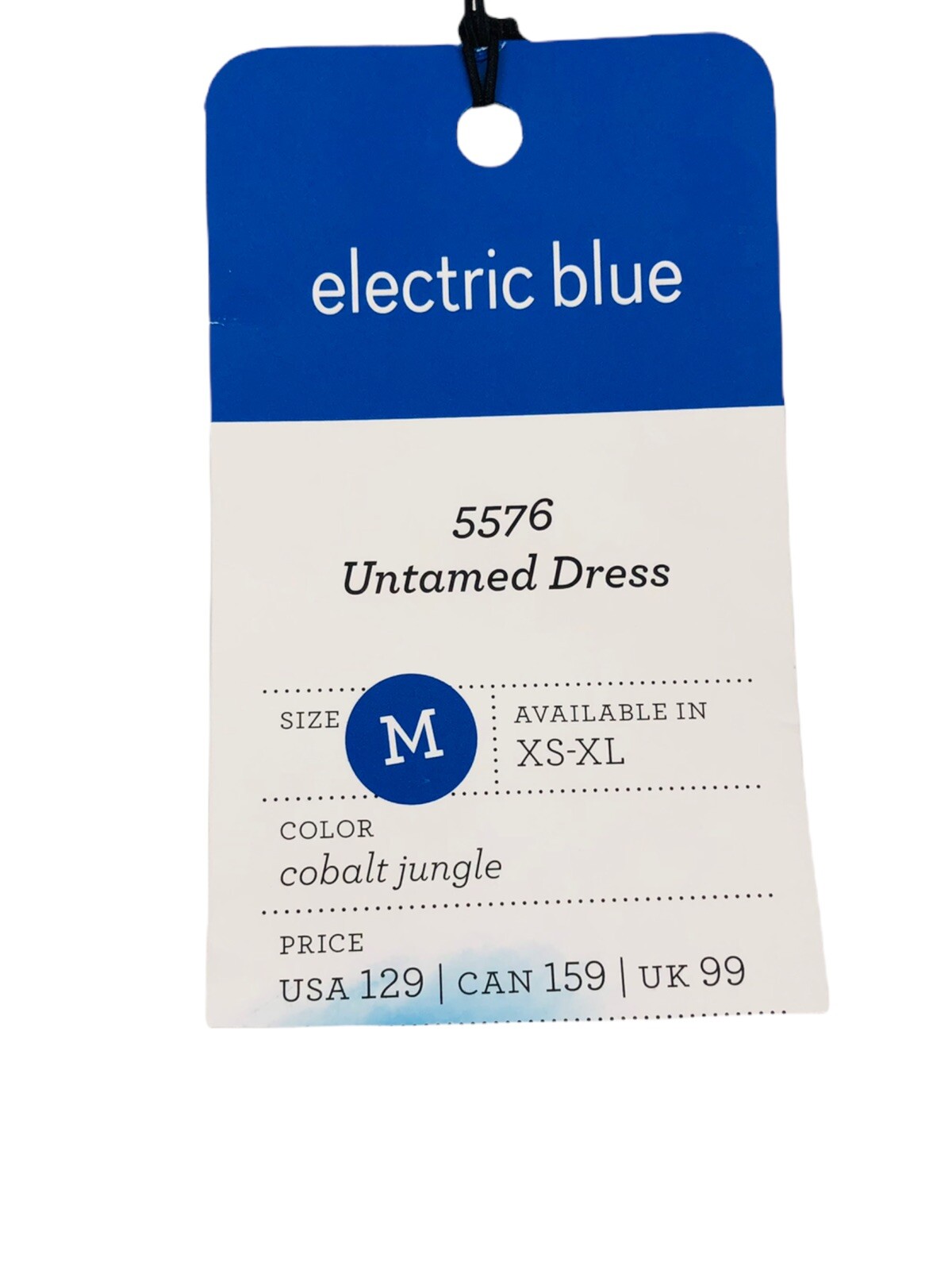 Cabi Womens Size Medium Untamed Dress 5576 Blue Black White 2019 NWT $129