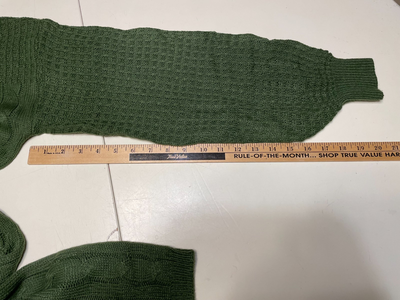 Cable Knit Sweater Dress Olive Green Women’s Size Medium