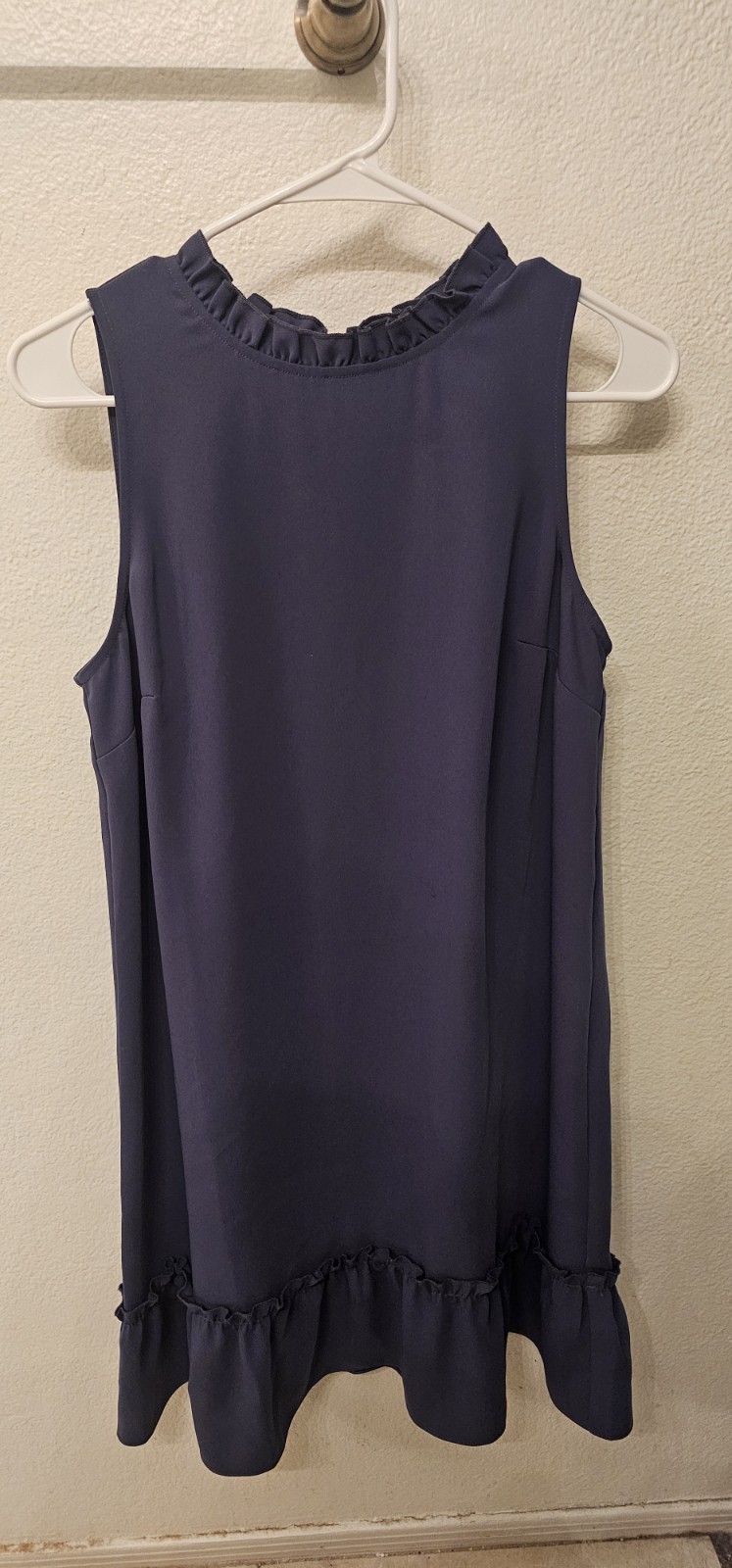 Loft Mini Women Dress Clor Blue Size6 33in Long