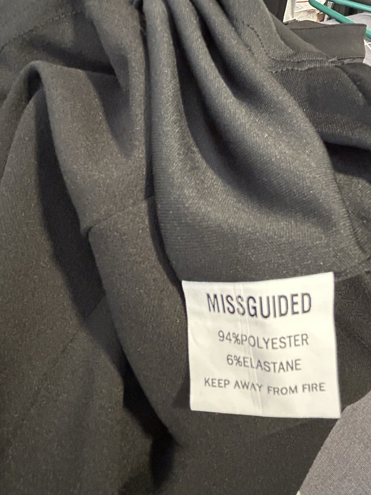 Missguided Open Back Sheath Dress Women’s Size 12 Black Mock Turtleneck Stretch