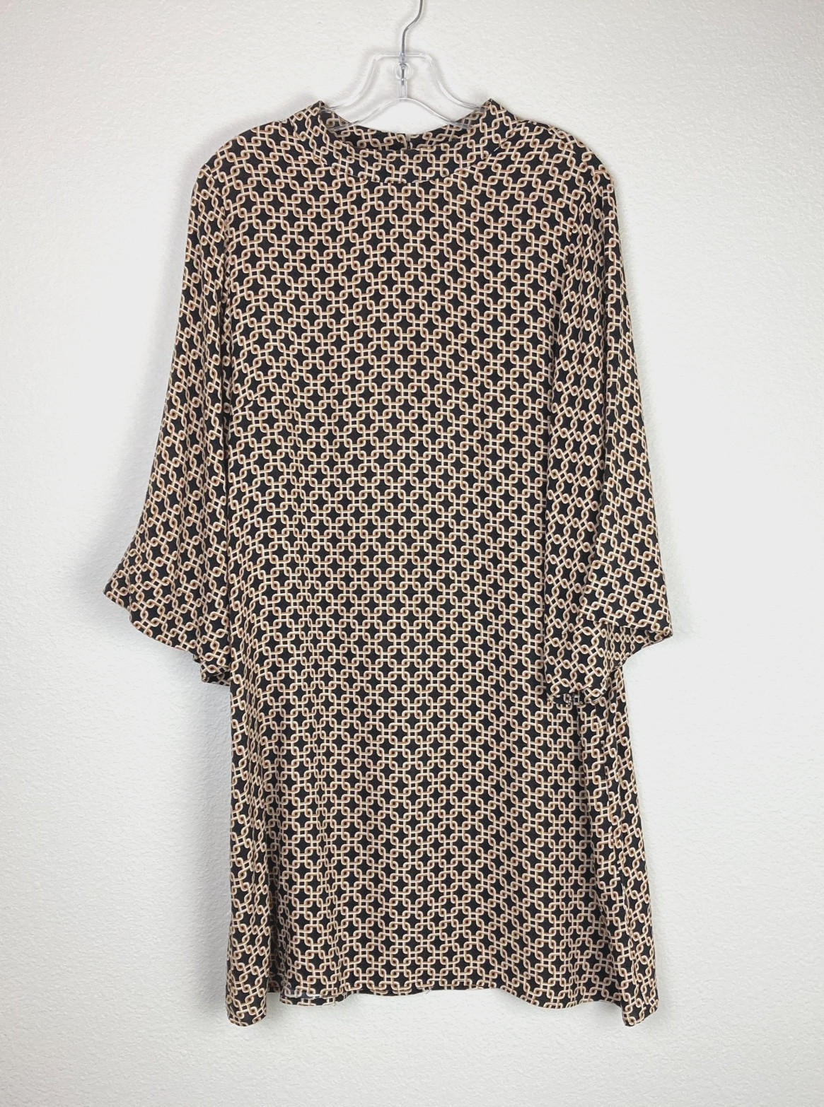 Richard Allen x H&M A-Line Mini Shift Dress Size 10 Mod Geometric Mad Men Retro