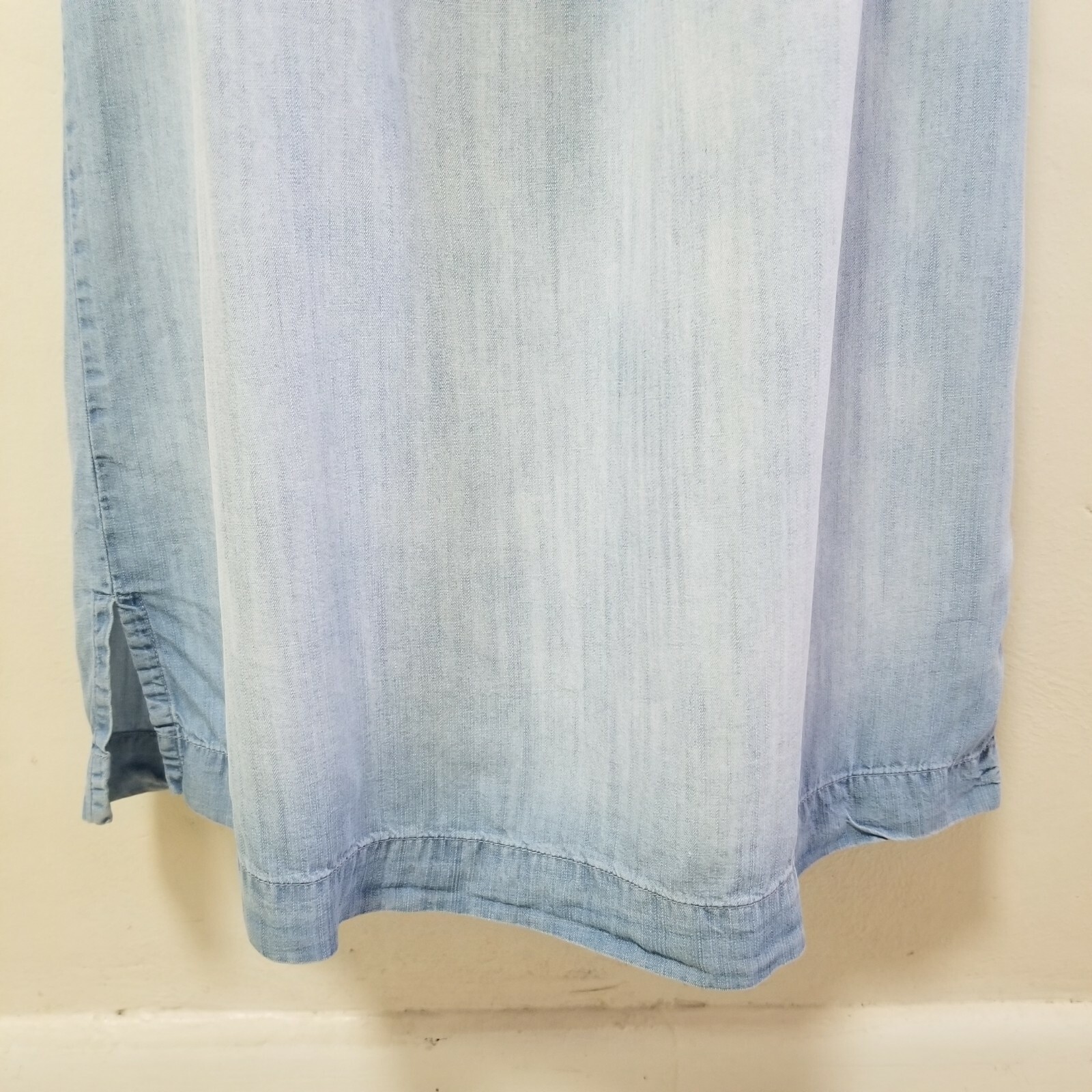 Cloth & Stone Womens Dress Chambray Off Shoulder Tunic Shift Sandwashed Blue S